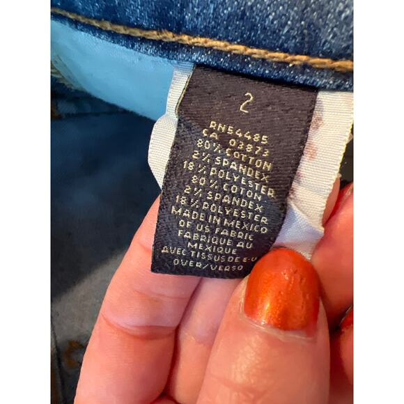 American Eagle Blue Jeans Women’s Size 2T Low Rise Straight Leg Denim Classic - Picture 6 of 10